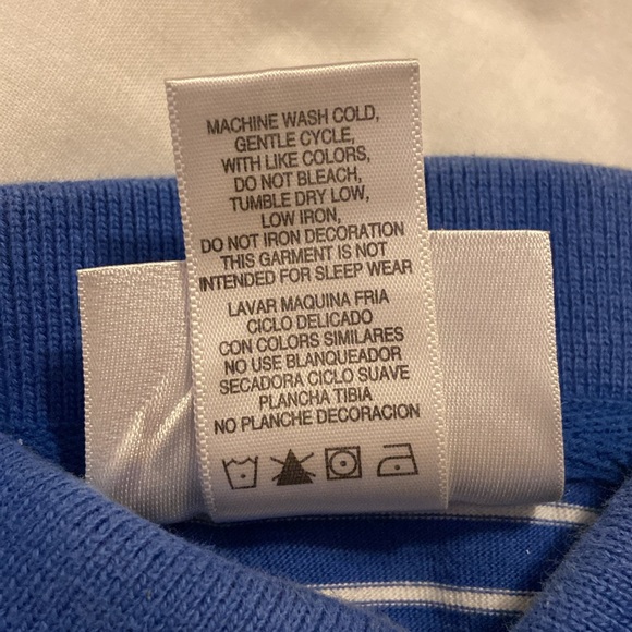 Two Feet Ahead University of Kansas Jayhawks Baby Striped Polo Onesie 12 Months - Picture 6 of 6